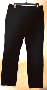Westbound Women Pull On Pants Embellished Back Pockets Black Size 16 Short #44 - Picture 1 of 4