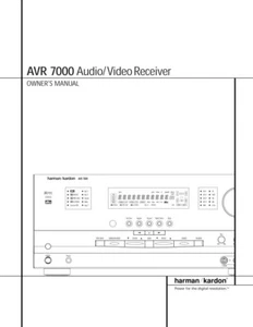 Harman Kardon AVR-7000 AV Receiver Owners Manual - Picture 1 of 1