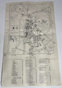 Mapa antiguo/vintage 1920 de la Universidad de Cambridge gran mapa vintage - Imagen 1 de 11