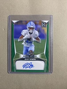 2023 Leaf Josh Downs Green Autograph
