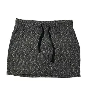 Torrid Kordelzug Strick grau und schwarz Minirock mit Taschen, Größe 1X - Bild 1 von 8