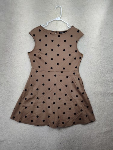 PALM ANGELS Abito donna New York & Company grande marrone cotone senza maniche linea A lunghezza ginocchio