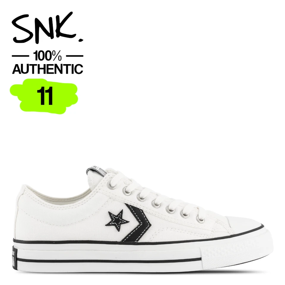 CONVERSE STAR PLAYER 76 LOW mens sneakers A01608C vintage white black US Size 11 - image 1 of 4