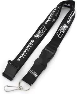 Seattle Seahawks Football Team Logo NFL Lanyard Keychain - Picture 1 of 1