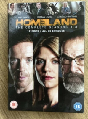 DVD Boxset Homeland The Complete Seasons 1-3 1 2 3 Claire Danes - Image 1 of 3
