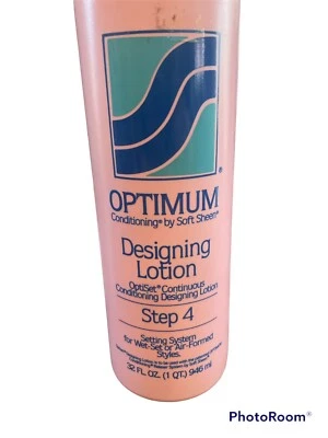 Loción acondicionadora vintage Optimum Soft Sheen Designing paso 4, 32 fl oz nueva Foto 1 de 2
