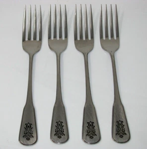 4 Oneida VILLAGE PFALZGRAFF Deluxe Dinner Forks Stainless Flatware - Picture 1 of 5