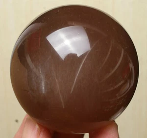 206g BOUTIQUE NATURAL PRETTY HAIR RUTILATED QUARTZ CRYSTAL SPHERE BALL HEALING - Picture 1 of 11