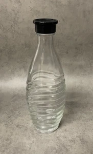 1x Original SodaStream Glaskaraffe Flaschen 0,6 Liter Glas - schwarzer Deckel - Bild 1 von 1