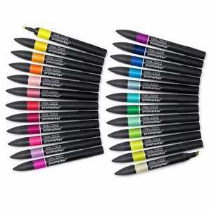 Winsor & Newton Designers Promarker Twin-Tip Graphic Marker Pens - 189 Colours - Picture 1 of 190