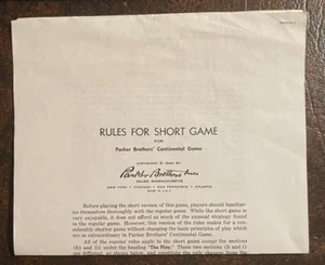 1960 RISK Game - Instructions for Short Game - Picture 1 of 1