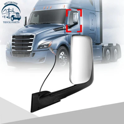 For 2018-2021 Freightliner Cascadia Left Side Door Mirror Power & Heated W/Arm - Image 1 of 4