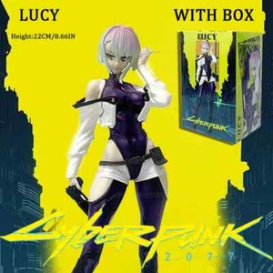 New 22cm Cyberpunk：Edgerunners Anime Figure #2077 Super Hacker Edge Walker Lucy - Bild 1 von 26