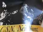 CSN & Y Japan Promo Poster Neil Young Steven Stills Crosby Buffalo Springfield