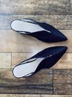 Cos Size 40 6.5 Leather Burgundy Mules Kitten Heel Pointed Toe Shoes Rrp $190