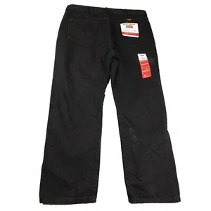 Rustler Jeans Mens 38X30 Black Denim Heavy Duty Regular Fit Straight Leg NWT - Picture 1 of 9