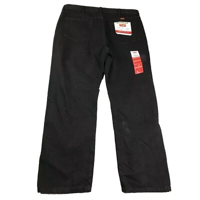 Rustler Jeans Mens 38X30 Black Denim Heavy Duty Regular Fit Straight Leg NWT - Image 1 of 4