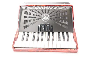 Hohner Bravo II 48 Chromatic Piano Key Accordion (Red) - Picture 1 of 12