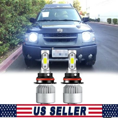 Kit de bombillas LED de haz alto/bajo para Nissan Xterra 2002-2015 6000K 2 piezas 9007 Foto 1 de 4