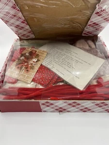 Vintage Plaid Reindeer Kit Folk Art Accessories NOS Christmas Plush - Picture 1 of 4