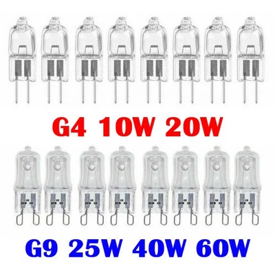 10X G9 G4 Halogen Clear Capsule Bulbs 10W 20W 25W 40W 60W Watt Replace Bulb Lamp - Image 1 of 4