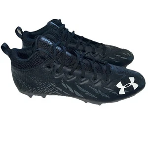 Under Armour Spotlight Select Mid MC Football Cleats Black 3022667-001 Size 13 - Picture 1 of 17