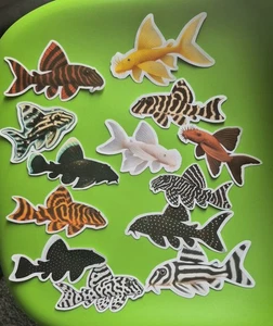 Full Set Of Pleco Stickers L046, Longfins, L236SW, Starlight, Snowball And More! - Picture 1 of 2