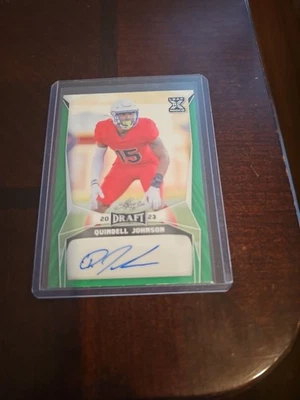 2023 Leaf Draft - Autographs Quindell Johnson #BA-QJ1 (AU, RC) - Image 1 of 2