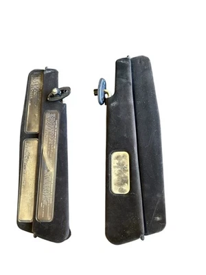 90-97 Mazda Miata Fabricante de Equipo Original Doble Plegable Izquierda Derecha Parasoles Par Negro NA Foto 1 de 3