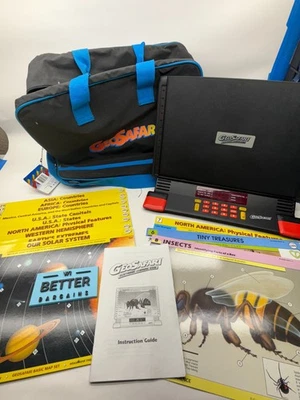 GeoSafari EI-8865 Electronic Learning System & Game Cards W/Case - TESTED - Image 1 of 4