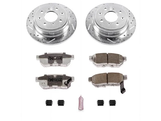 Kit de pastillas de freno trasero y rotor para Acura Integra 1990-2001 1991 1992 1993 YW564DQ Foto 1 de 1