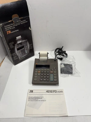 TA ADLER ROYAL 4212PD NOVA CALCULATOR R007 MADE IN JAPAN (does Not Print) READ** - Image 1 of 4