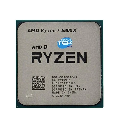 AMD RYZEN 7 5800X Máx 4,80 GHz PROCESADOR CPU AM4 BULK TRAY SIN GPU INTEGRADA - Imagen 1 de 4