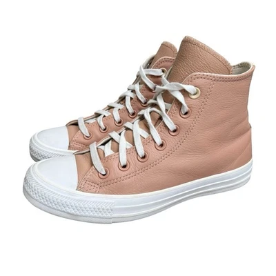 Converse Chuck Taylor All Star High Top Leather Shoes Dusty Mauve Women’s Size 7 - Image 1 of 4