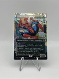 Spectacular Spider-Man (Borderless) Foil R 0014 Marvel's Spider-Man MTG Magic - Bild 1 von 2
