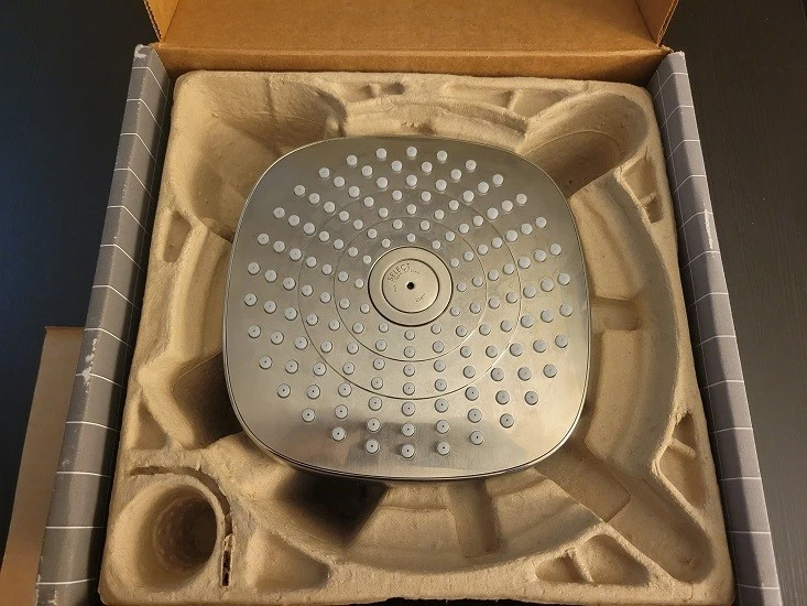 Hansgrohe 26817821 Croma Select E 7" 2 Jet Cabezal de Ducha Spray, Níquel Cepillado Foto 1 de 1