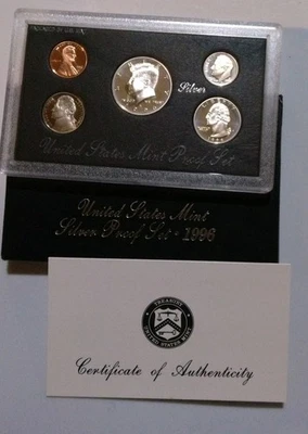 1996 United States Mint Premier Silver Proof Set with OGB COA - Image 1 of 4