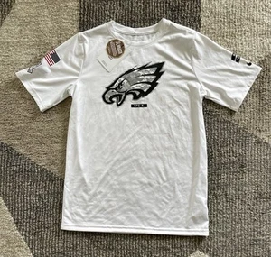 Camiseta blanca para niños Nike NFL Philadelphia Eagles Salute To Service talla L nueva con etiquetas - Imagen 1 de 6