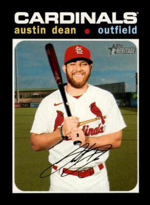 2020 Topps Heritage Austin Dean #579 St. Louis Cardinals - Image 1 of 2