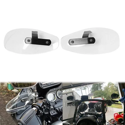 Protetor de mão transparente para motocicleta protetor defletor de vento para Harley Touring XL Suzuki - Imagem 1 de 4