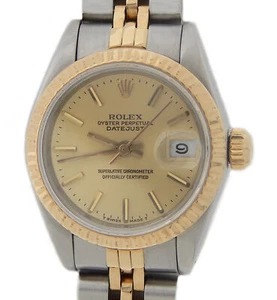 Rolex Datejust 69173 Ladies 2Tone 18K Yellow Gold Stainless Steel Watch Jubilee - Picture 1 of 7