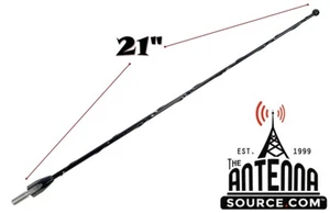 Antena de acero inoxidable de resorte negro de 21" - Se adapta a: Can-Am Spyder ST/RT/RTS 2010-2015 - Imagen 1 de 2