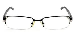 PRADA VPR64H 1BO-1O1 51mm Black Half-Rim Eyeglasses Frames Only Italy A - Picture 1 of 7
