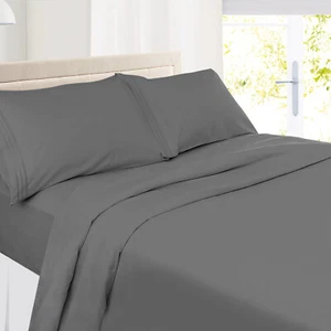 Twin Size Double Brushed Microfiber Hotel Style Bed Sheets,Deep Pocket Sheet Set - Picture 1 of 359