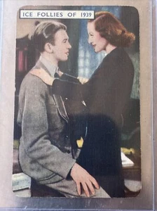 1939 Film Fantasy Kartenspiel, Ice Follies, Joan Crawford, James Stewart (D) - Bild 1 von 2