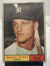 1961 Topps Baseball card #2 New York Yankees Roger Maris good condition 