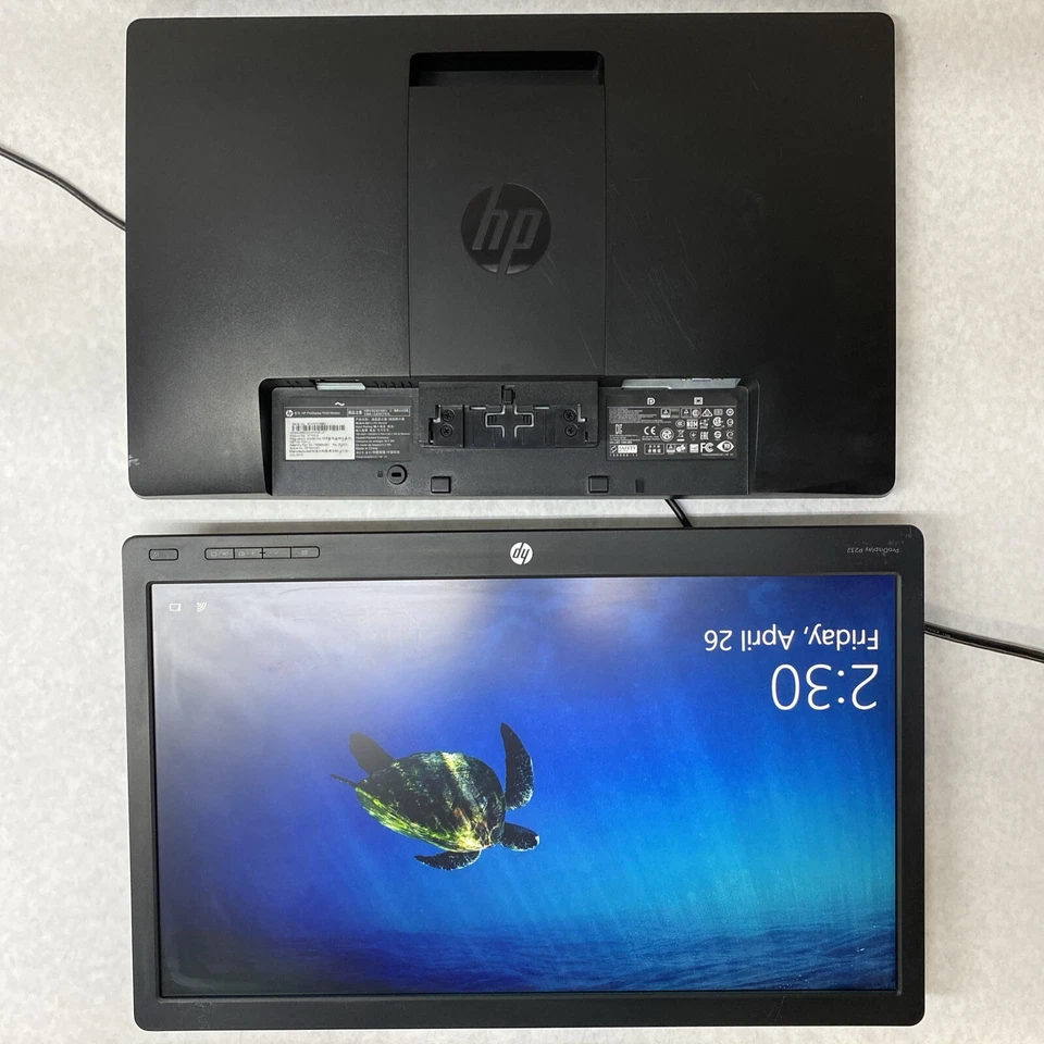 Dual HP ProDisplay P232 1920x1080 23" Monitor VGA - DP No Stands 2 Monitors - Image 1 of 4