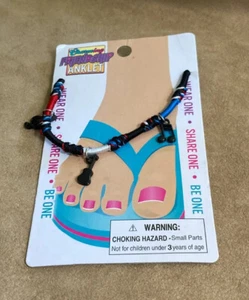 Friendship Anklet Braided Multicolor Cord Music Notes Guitar Charms C20-9 - Picture 1 of 2