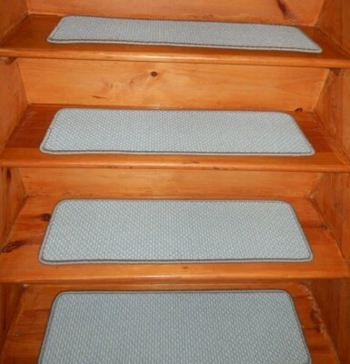 13  STEP 9" x 30" 1 Landing 30" X 30'' Premium Wilton Wool Carpet Stair Treads . — 第 1/4 张图片