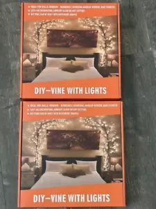 Enchanted Willow Vine Lights Remote Christmas Decorations DIY 144 per Wall 2 pcs - Picture 1 of 6